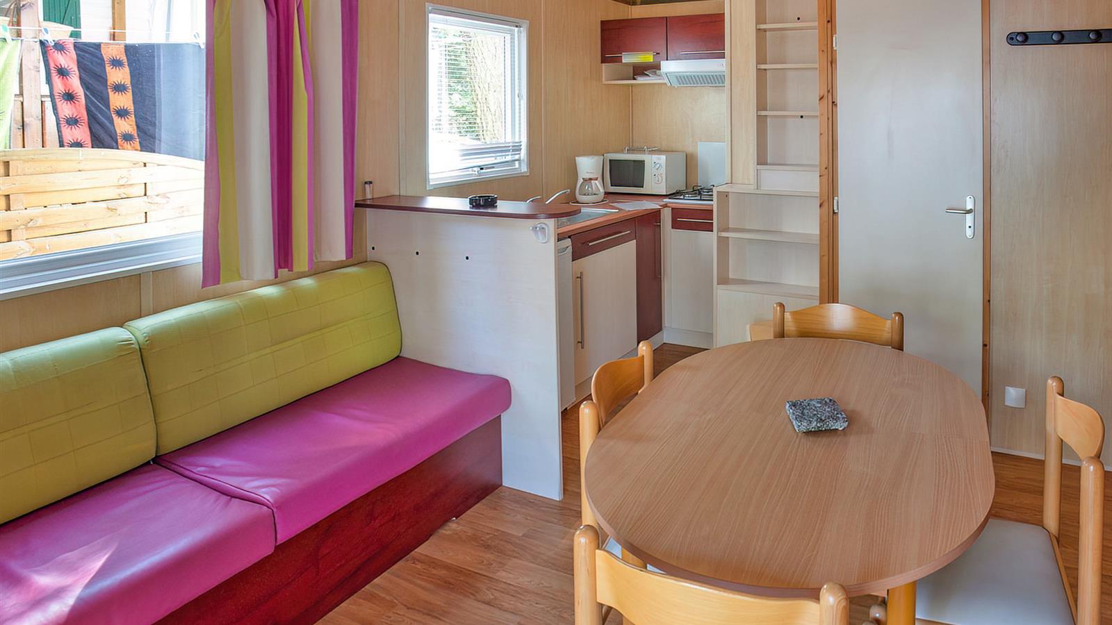 dining room, living room, kitchen - Camping La Siesta | La Faute sur Mer